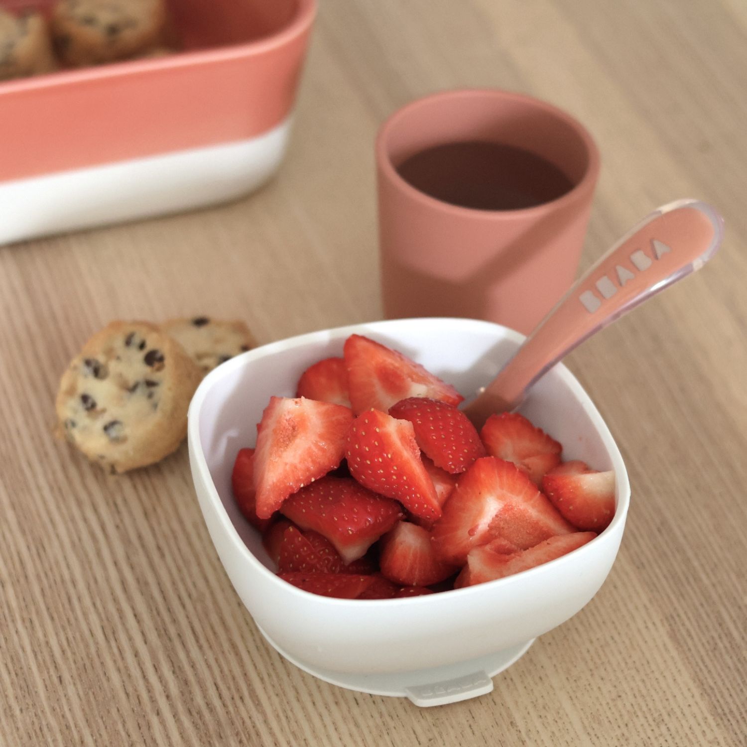 Coffret repas silicone 4 pièces Terracotta (Béaba) - Image 5