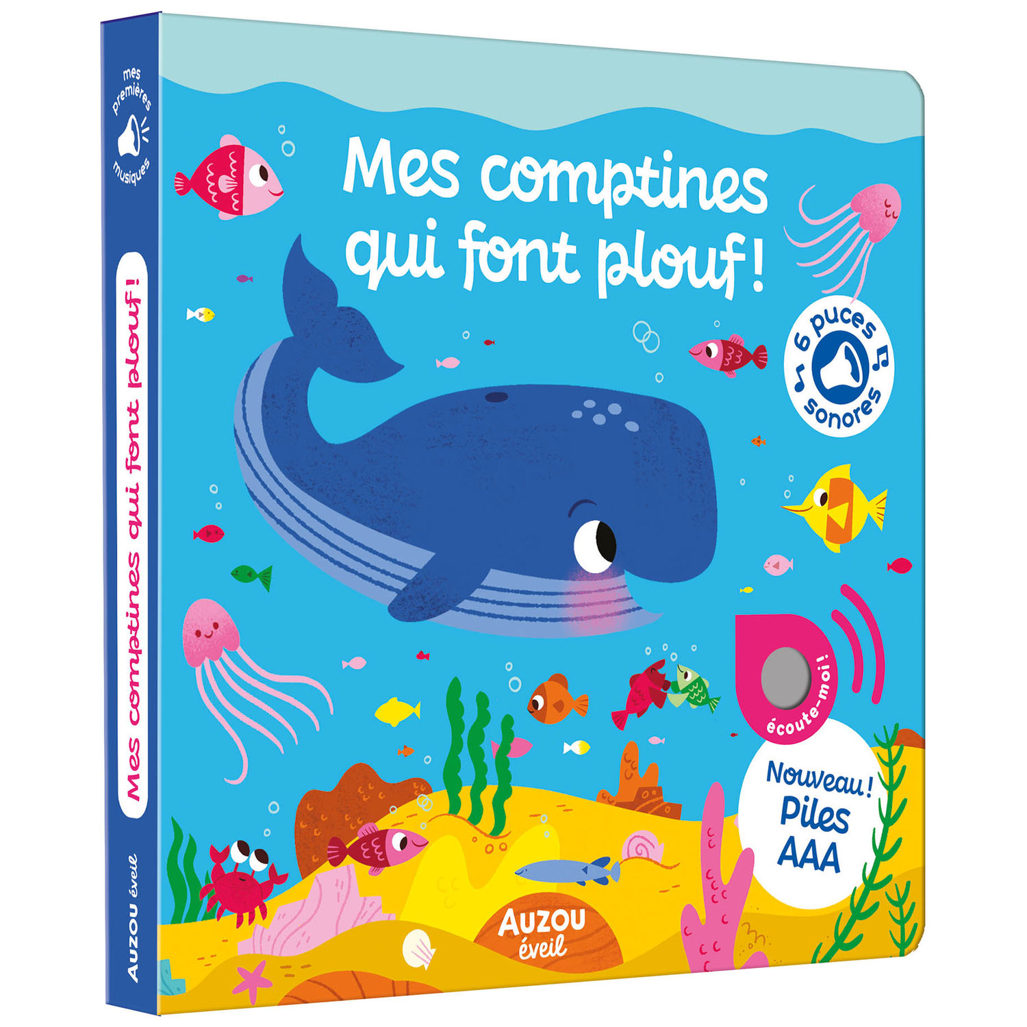Auzou - Mes première Sonores - Mes Comptines qui font Plouf