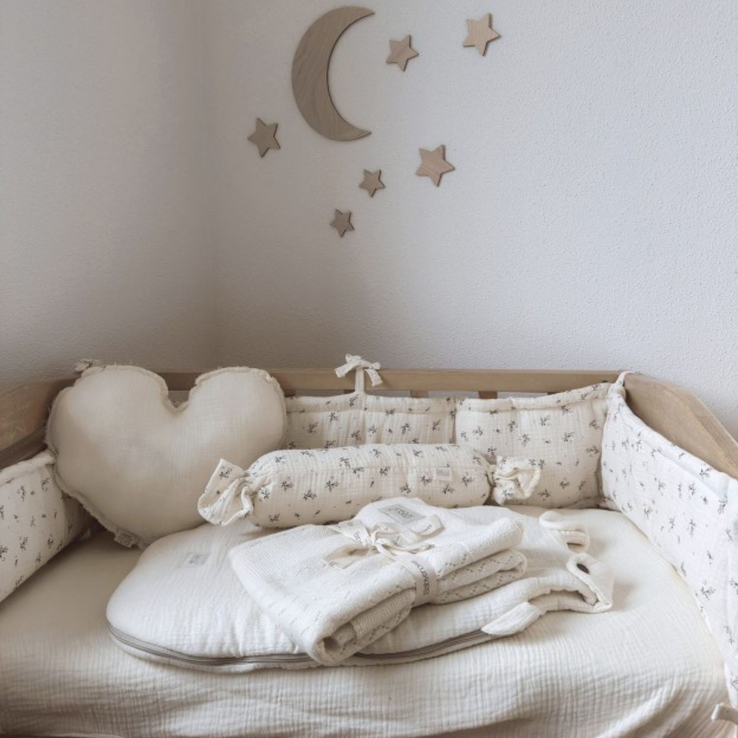 Drap housse de matelas cododo Ivory Powder (Babyshower) - Image 1