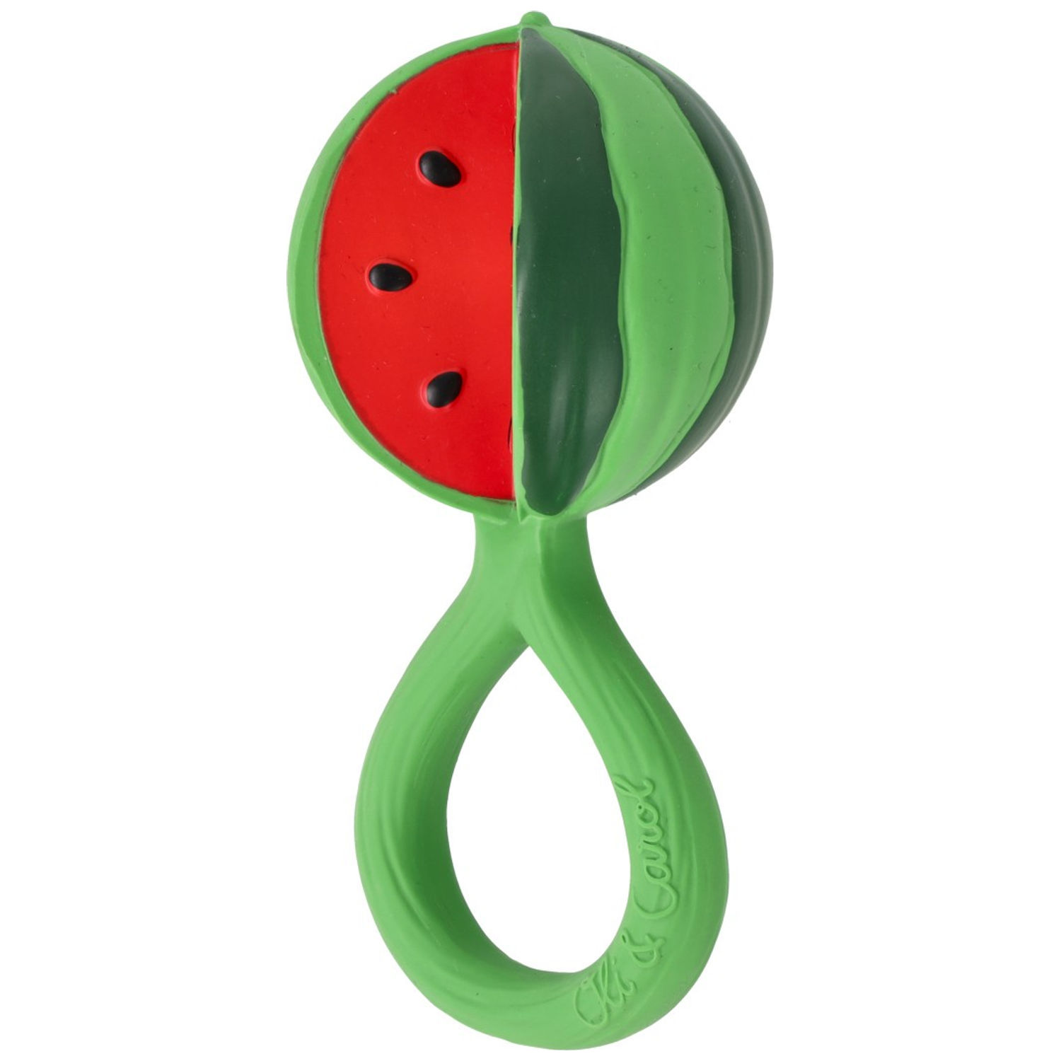 Hochet et anneau de dentition bébé Watermelon (Oli and Carol) - Image 4