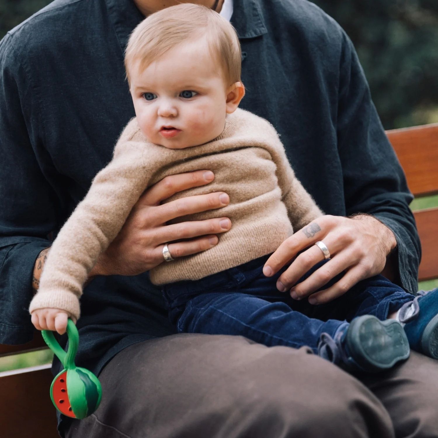 Hochet et anneau de dentition bébé Watermelon (Oli and Carol) - Image 2