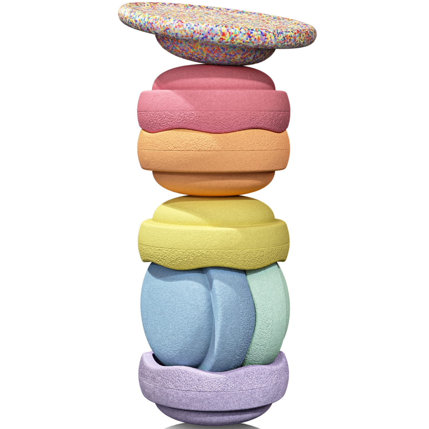 Jeu de motricité Rainbow Set pastel (7 blocs) (Stapelstein) - Image 5