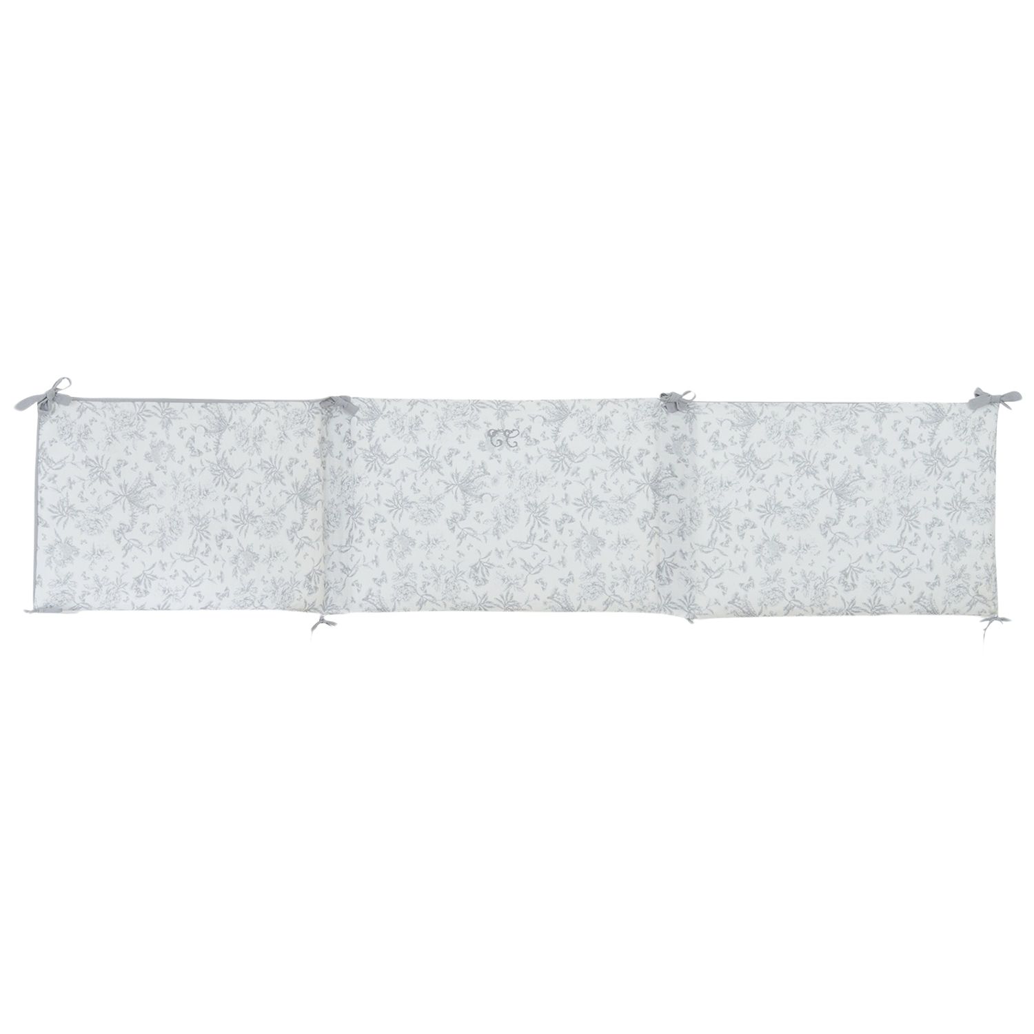 Tour de lit adaptable Toile de Jouy gris (Tartine et Chocolat) - Image 8