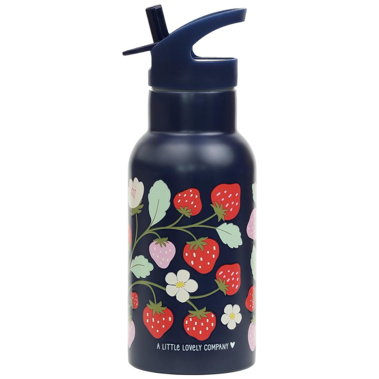 Gourde isotherme Fraises (350 ml) (A Little Lovely Company) - Image 1