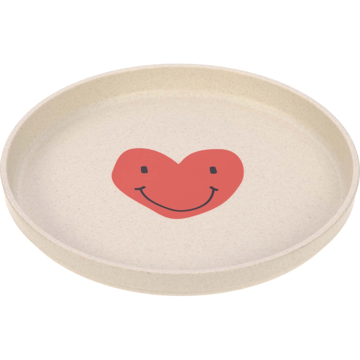 Assiette Happy Rascals Coeur lavande (Lassig) - Image 1