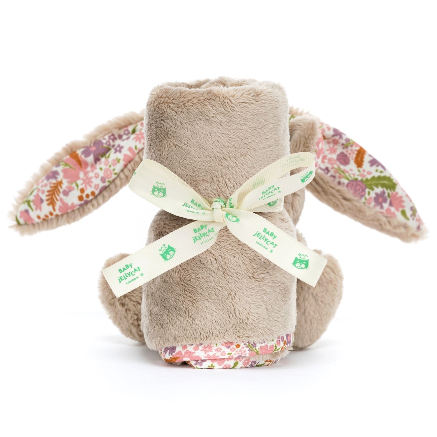 Doudou plat Lapin en fleurs Beige (Jellycat) - Image 2