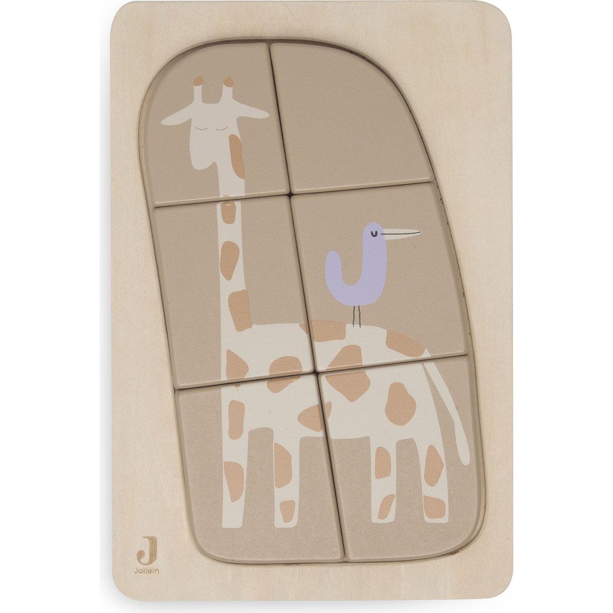 Puzzle en bois Jungle Jambo Giraffe (6 pièces)