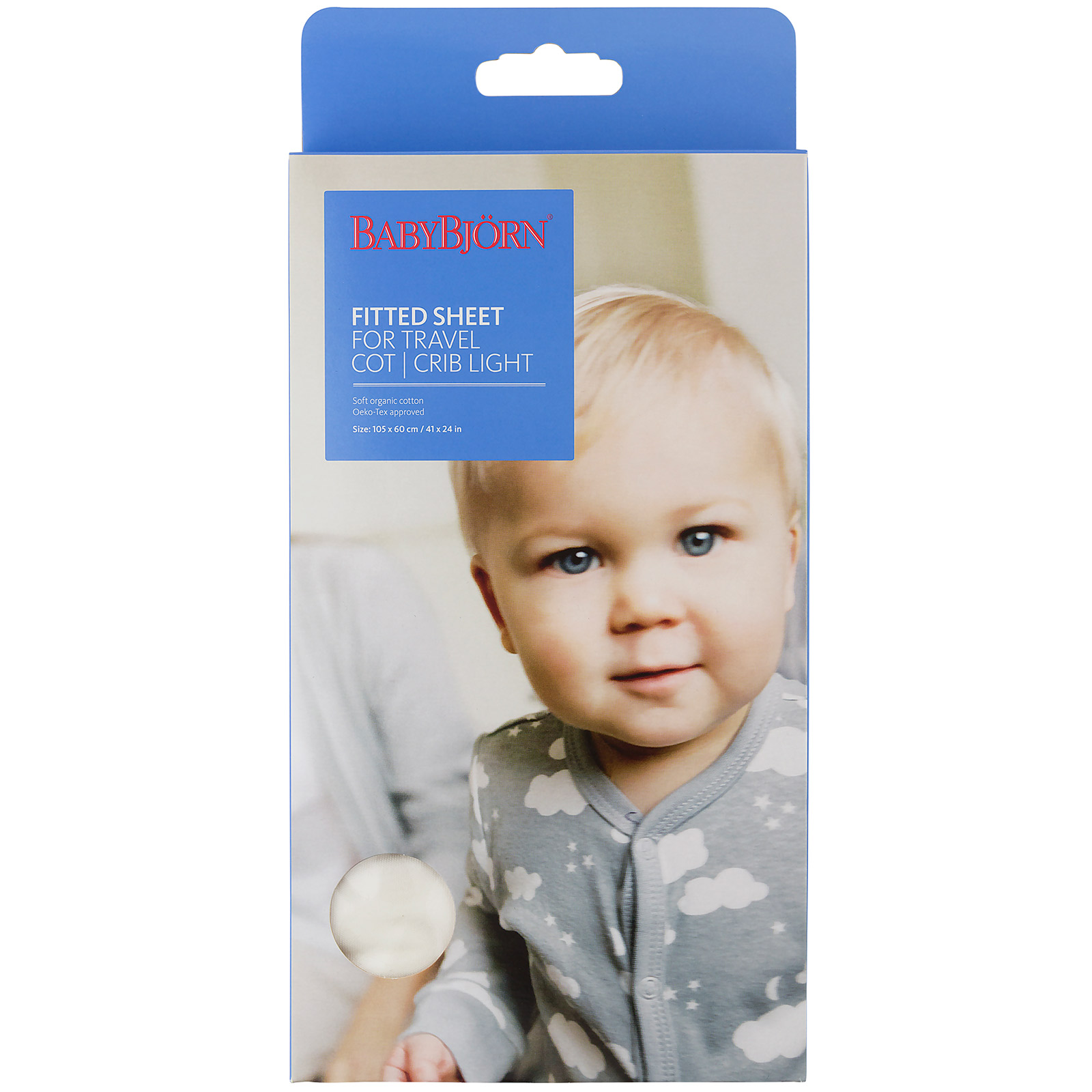 Drap housse blanc pour Lit parapluie Light (BabyBjörn) - Image 6
