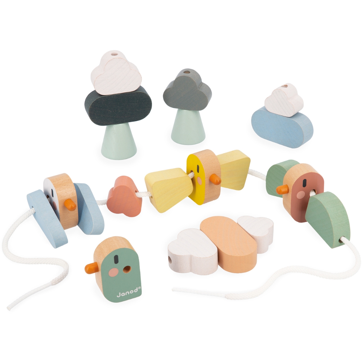 Perles à enfiler Oiseaux Sweet Cocoon (21 pièces)