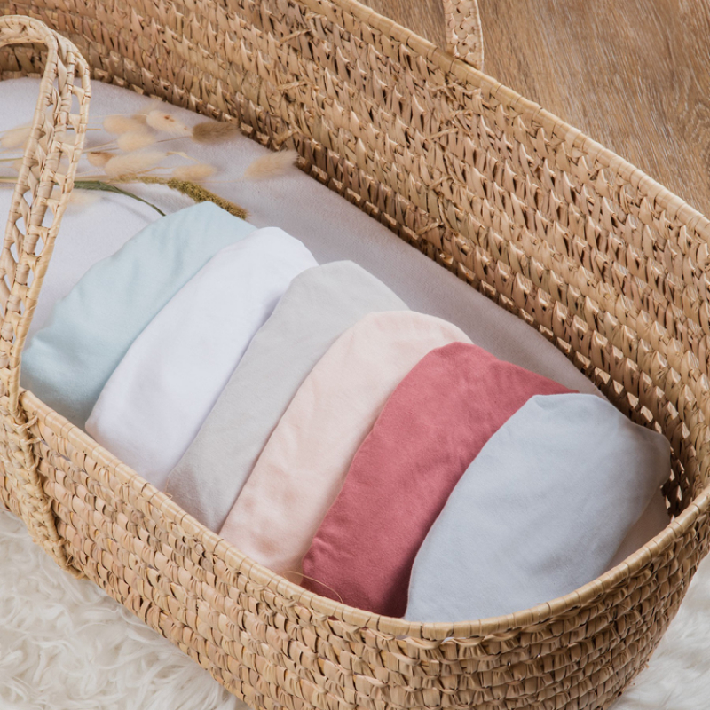 Drap housse de berceau en coton bio Blanc (50 x 83 cm) (Kadolis) - Image 2