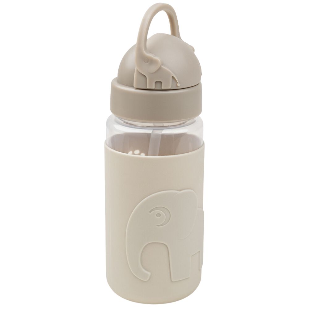 Done by deer - Gourde à paille Easy-grip Elphee sable (350 ml)