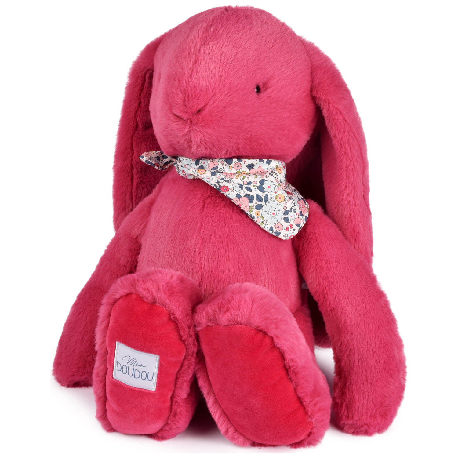 Peluche Lapin Fleurette Fuchsia (50 cm)