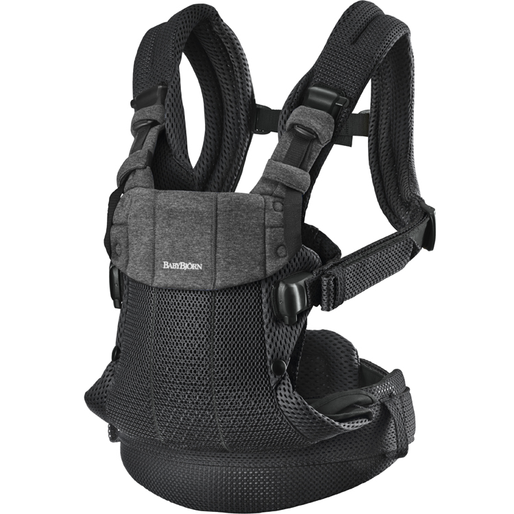 Porte-b&eacute;b&eacute; Harmony en Mesh 3D noir