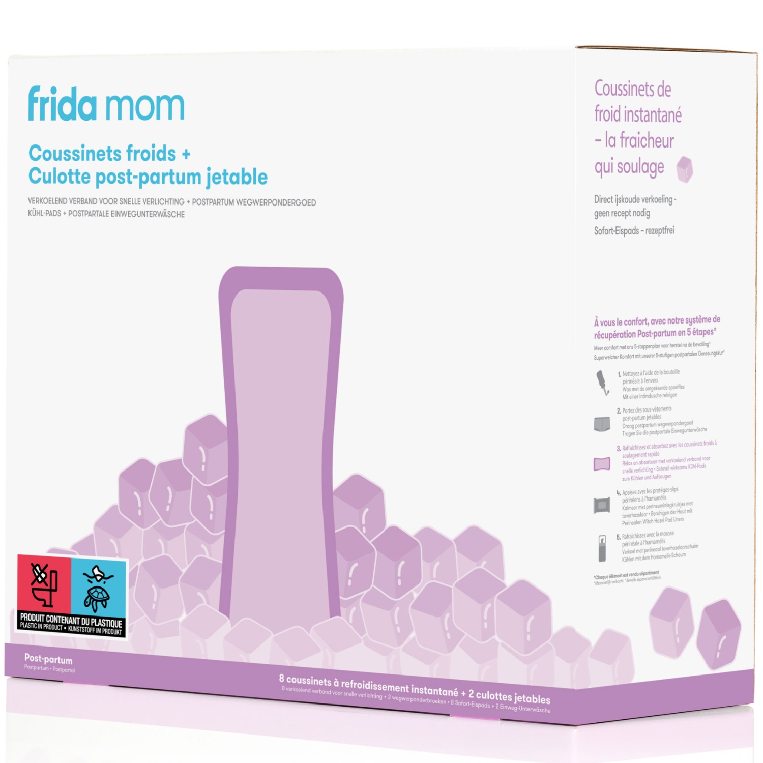 Lot de 8 serviettes hygiéniques post-partum froides (Frida) - Image 5