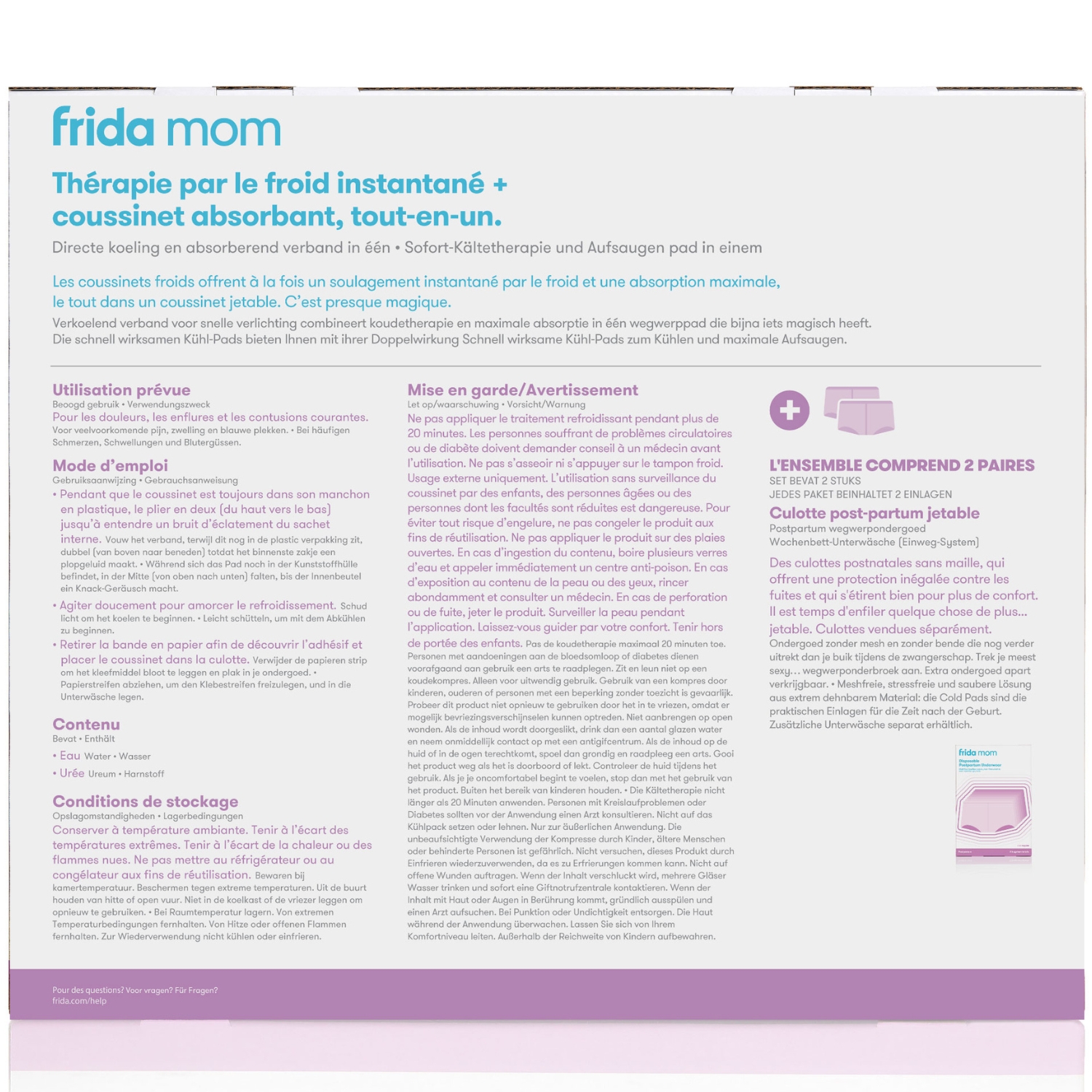 Lot de 8 serviettes hygiéniques post-partum froides (Frida) - Image 6