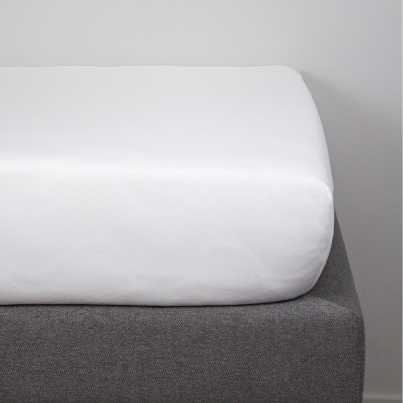 Drap housse en coton bio blanc (60 x 120 cm) (Kadolis) - Image 4