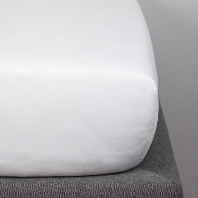 Drap housse en coton bio blanc (60 x 120 cm) (Kadolis) - Image 6