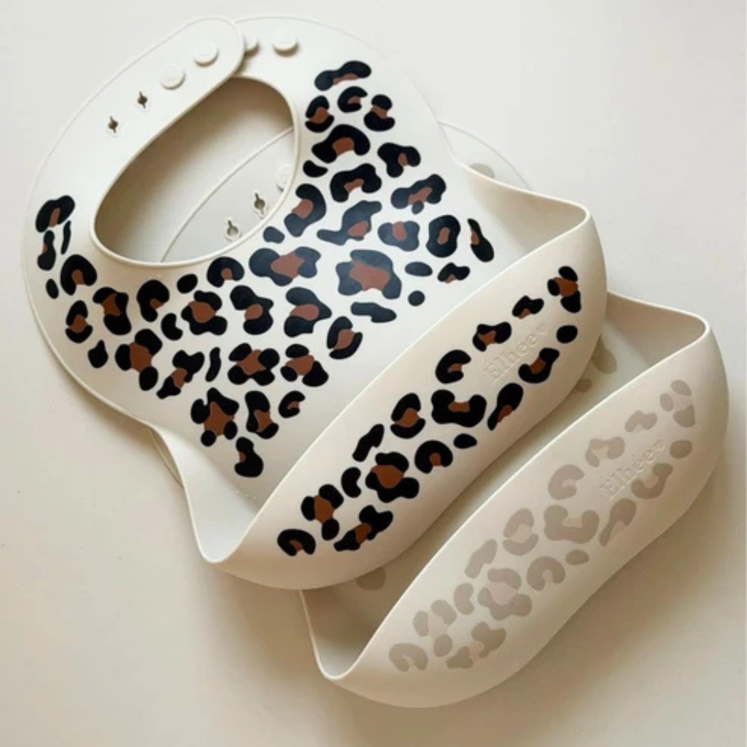 Bavoir silicone avec récupérateur Graouu Sand (Elhée) - Image 2