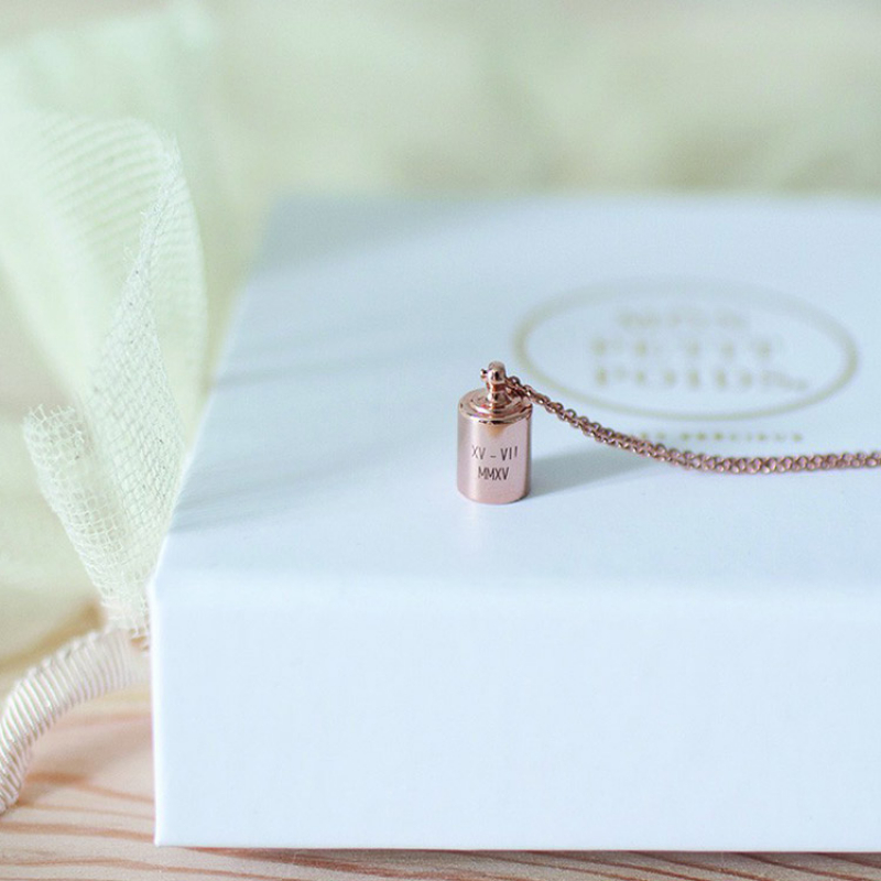 Collier personnalisable plaqué or rose (Mon Petit Poids) - Image 5