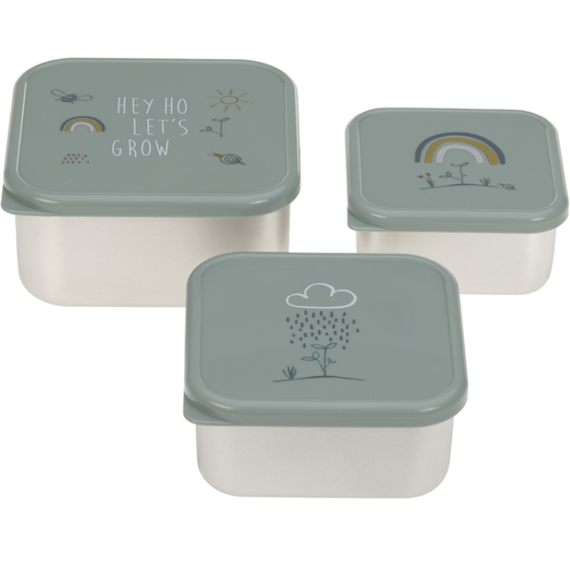Lot de 3 boîtes à goûter Garden Explorer (Lassig) - Image 1