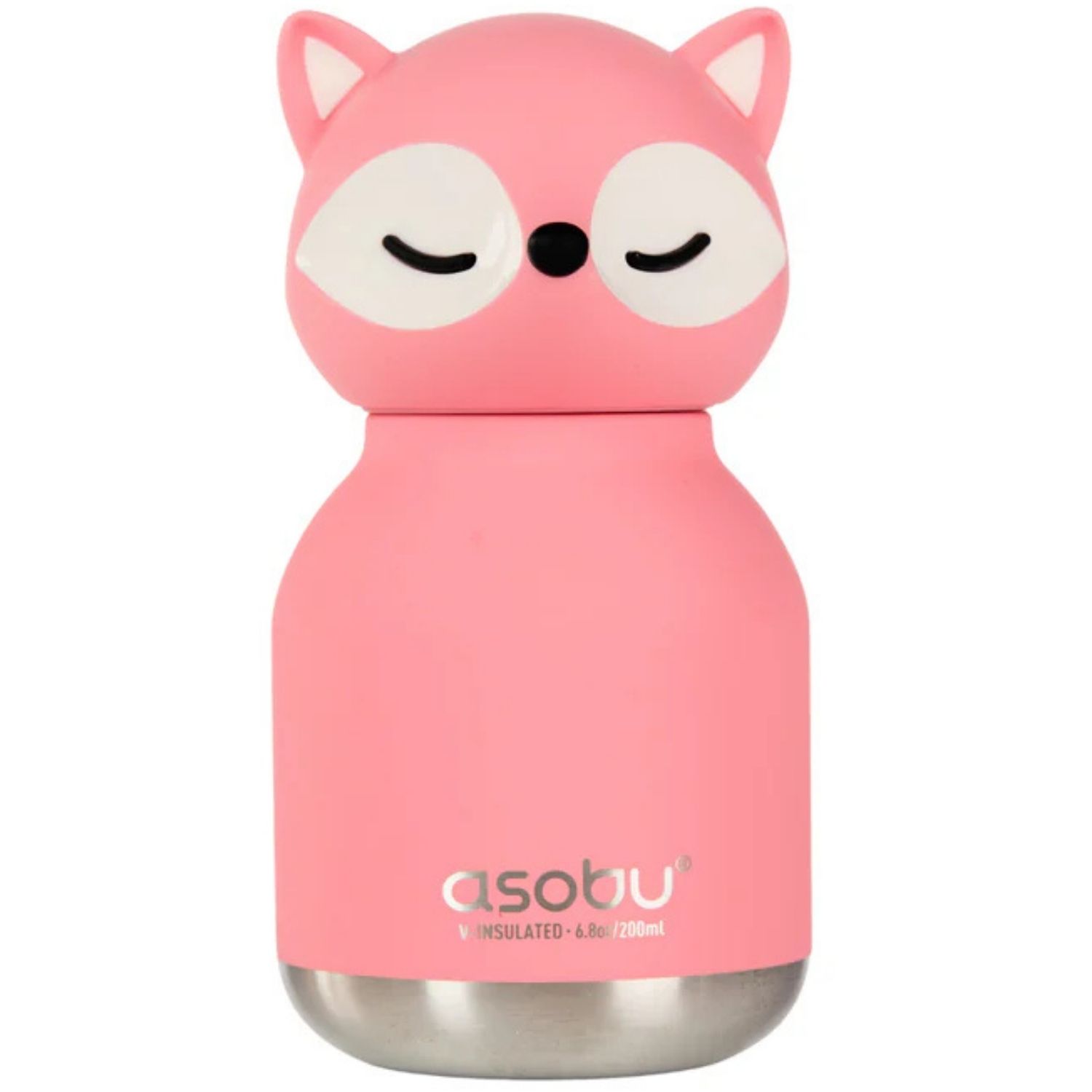 Mini gourde isotherme Bestie Renard rose (200 ml)