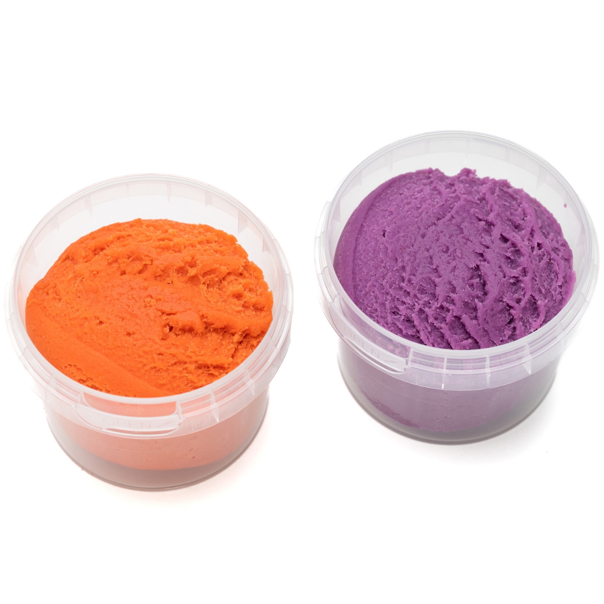Neogrün - Coffret Suri 2 pots orange + violet pâte à modeler naturelle et vegan