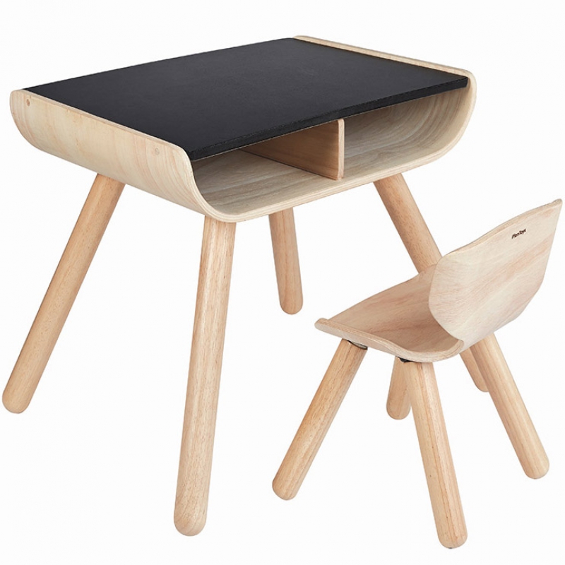 Table et chaise en bois (Plan Toys) - Image 1