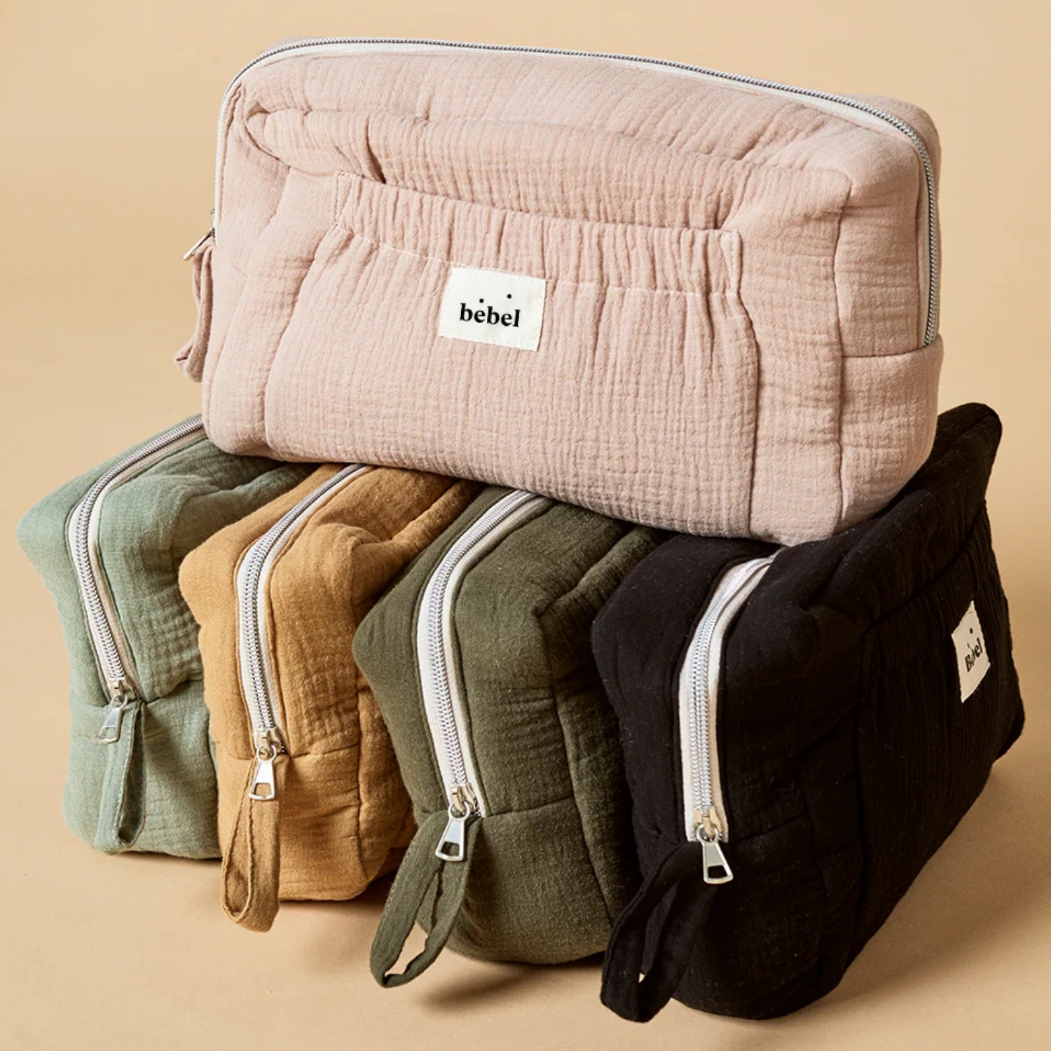 Trousse de toilette vert amande (BEBEL) - Image 2