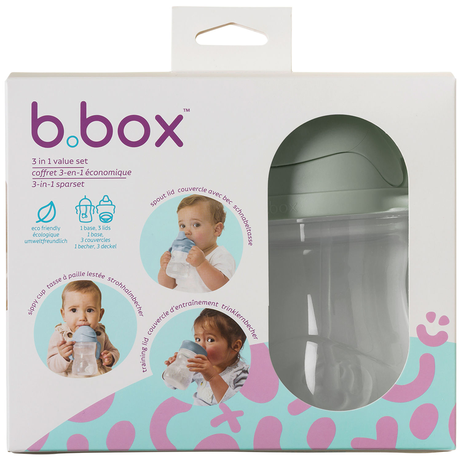 Tasse d'apprentissage évolutive Sage (3 pièces) (B.BOX) - Image 8