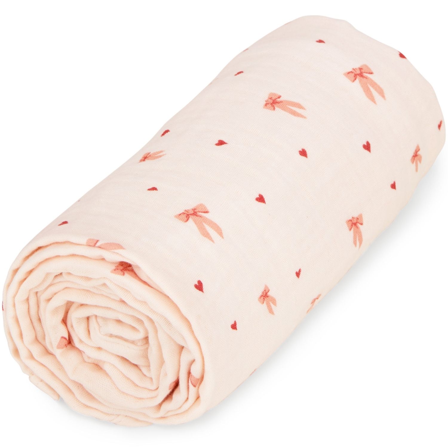 Couverture bébé en mousseline Bows (100 x 100 cm) (Cam Cam Copenhagen) - Image 1