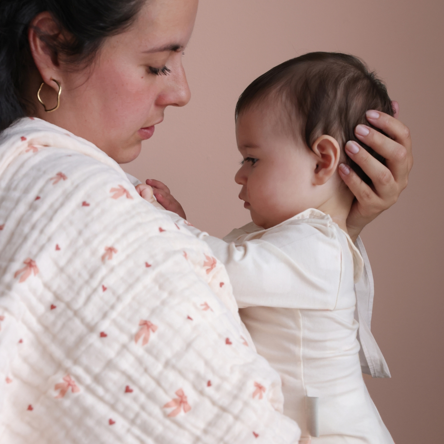 Couverture bébé en mousseline Bows (100 x 100 cm) (Cam Cam Copenhagen) - Image 5