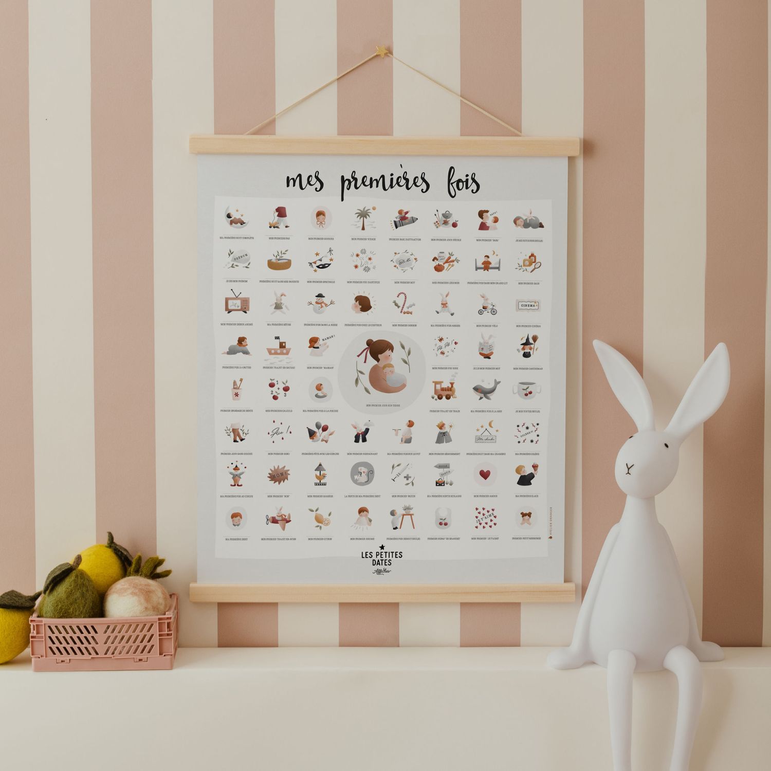 Les Petites Dates - Affiche Mes Premières Fois Atelier Oranger (40x50 cm)