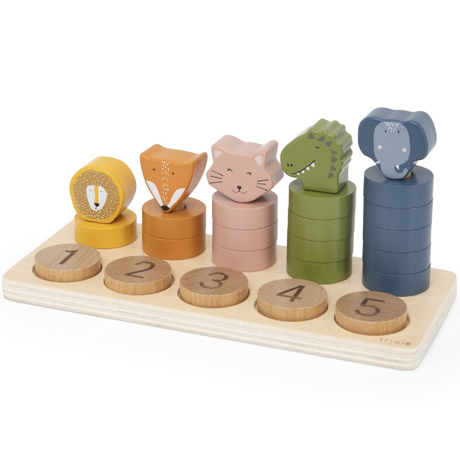 Jouet à encastrer 2 en 1 en bois (Trixie) - Image 6