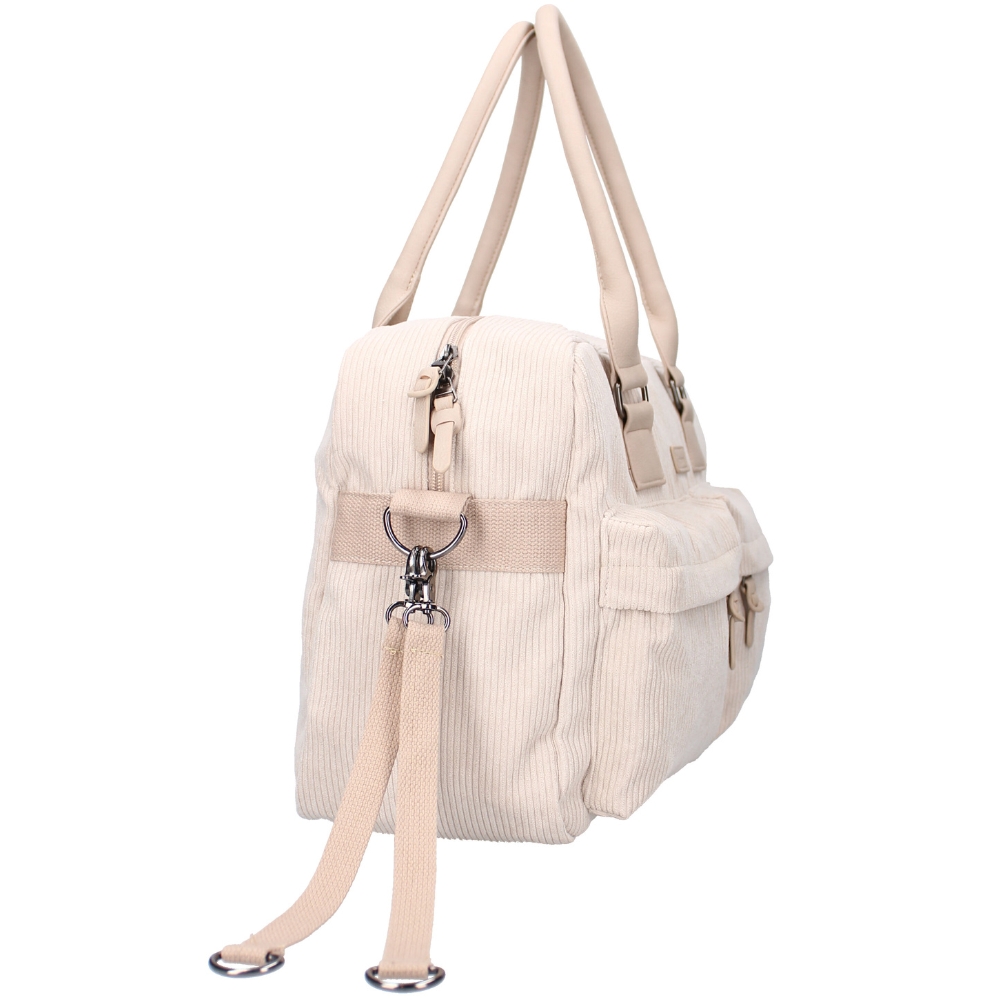 Sac à langer en velours côtelé sable (Kidzroom) - Image 7