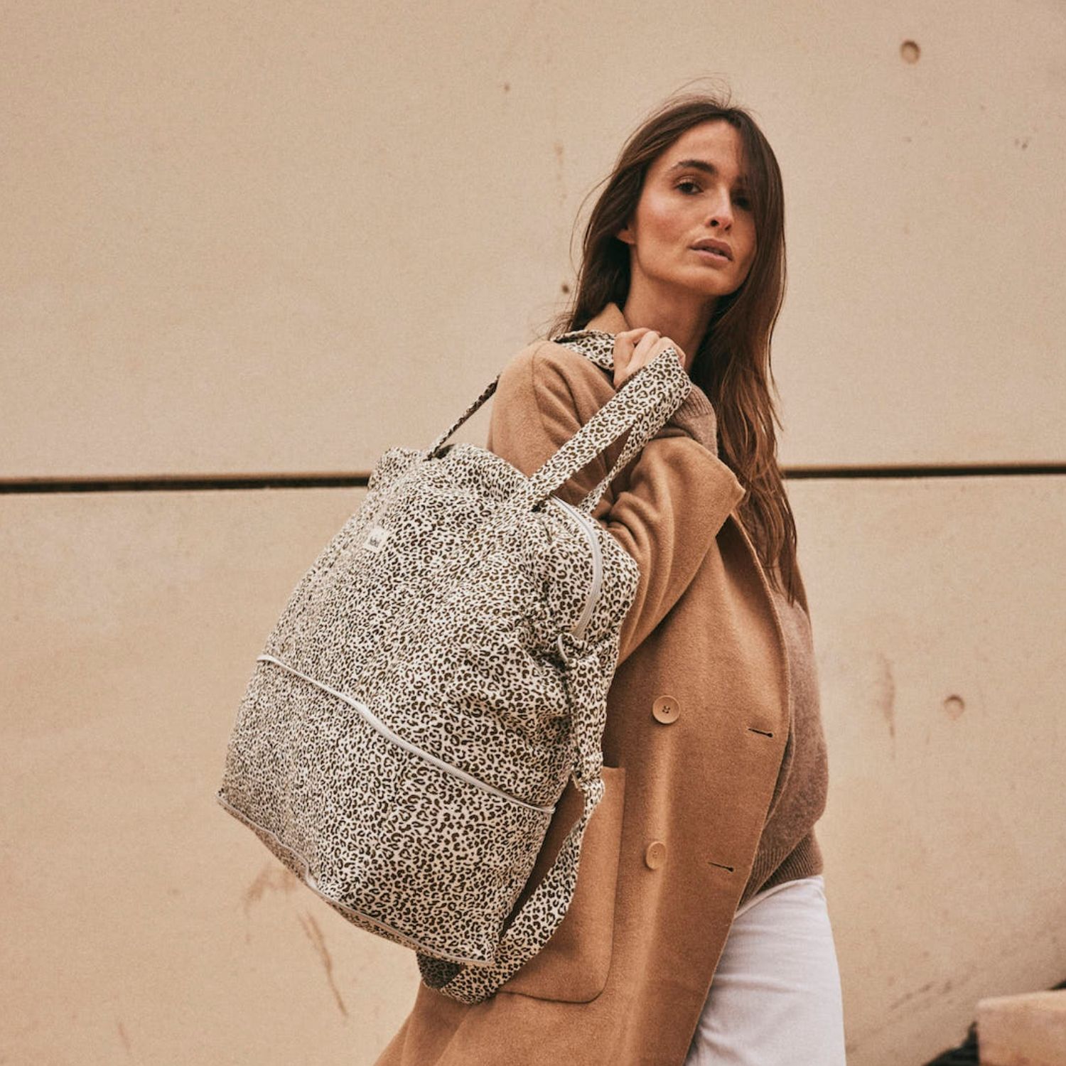 BEBEL - Sac à langer 24/48h Léopard beige
