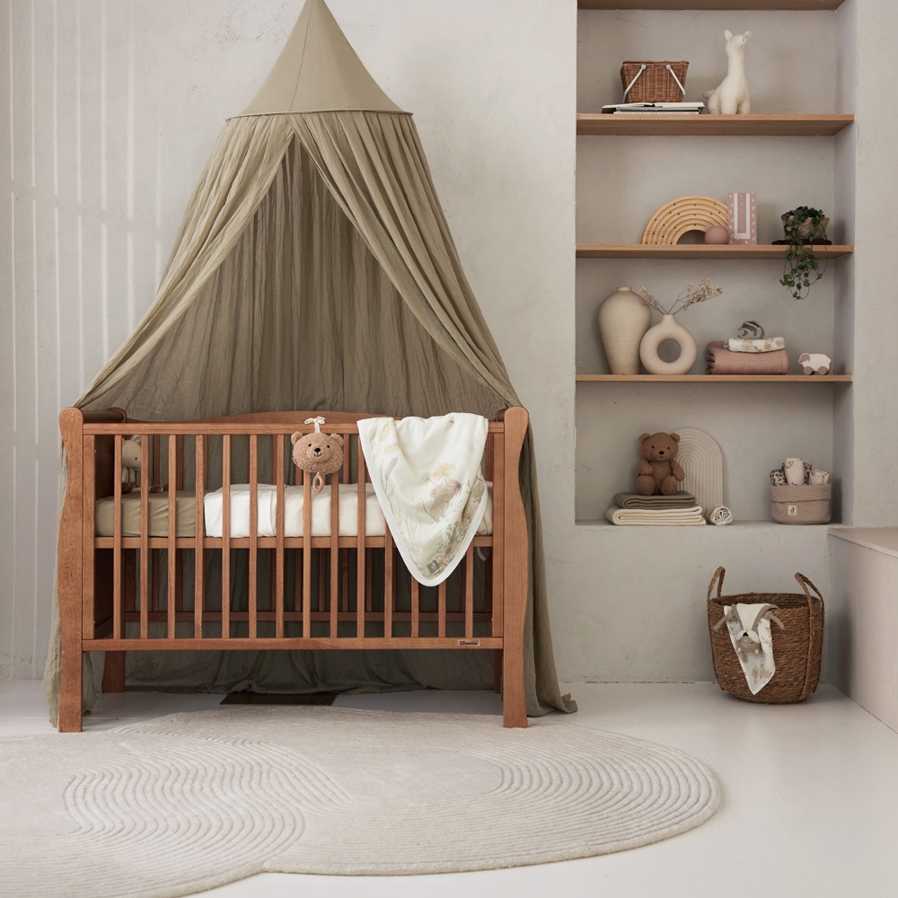 Ciel de lit vintage Olive Green (245 cm) (Jollein) - Image 5