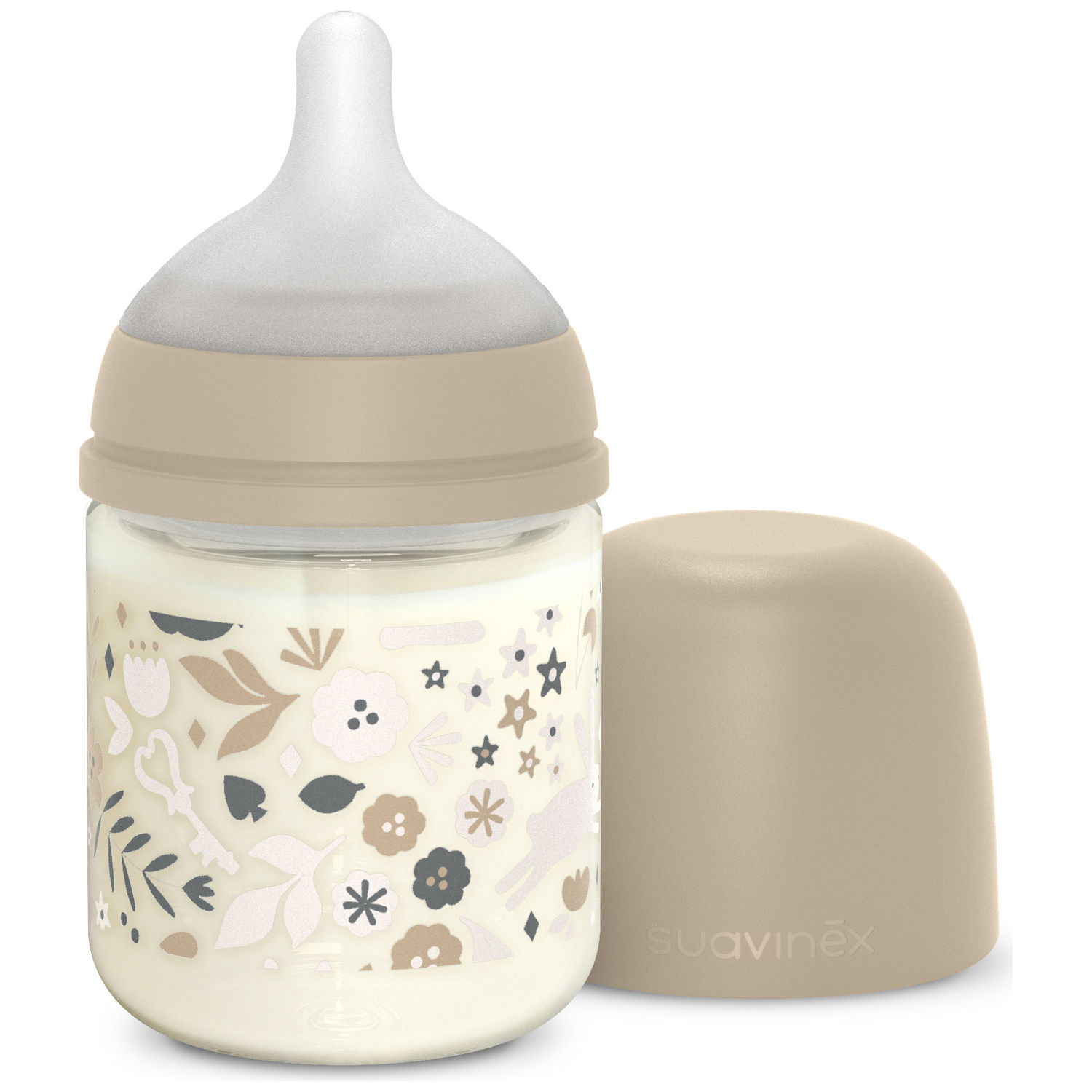Biberon en verre tétine SXPro S Wonderland Beige (120Ml) (Suavinex) - Image 7