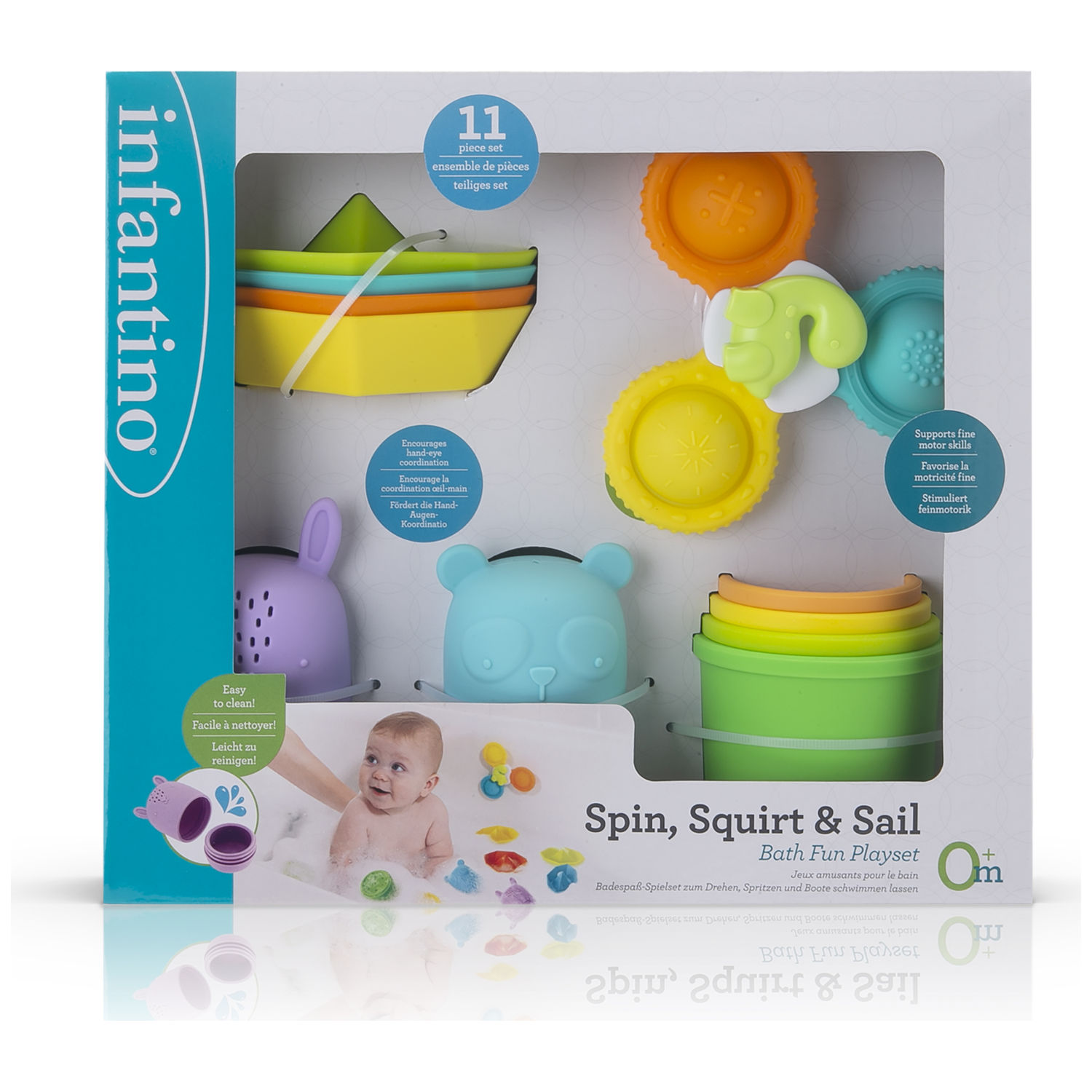 Coffret de bain en silicone (Infantino) - Image 4