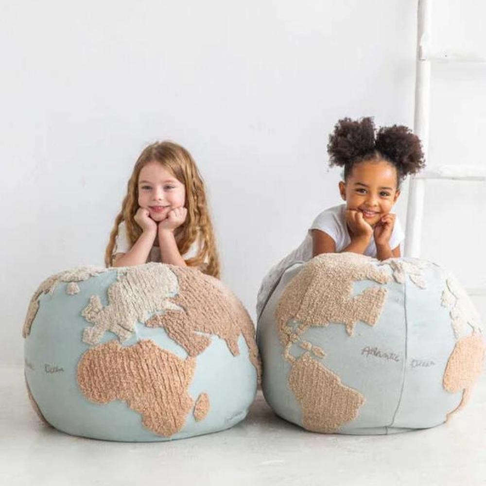 Pouf World Map Back-to-School (45 x 50 cm) (Lorena Canals) - Image 6