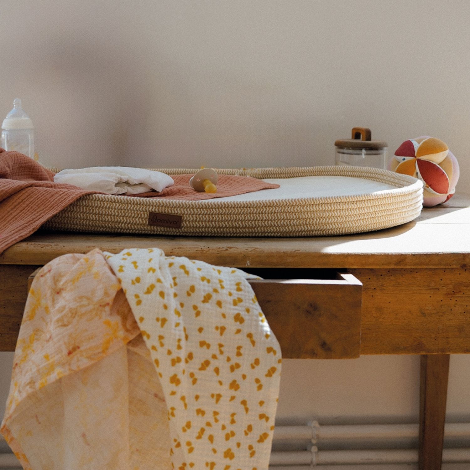 Panier à langer tressé Honey Moon (Domiva) - Image 3