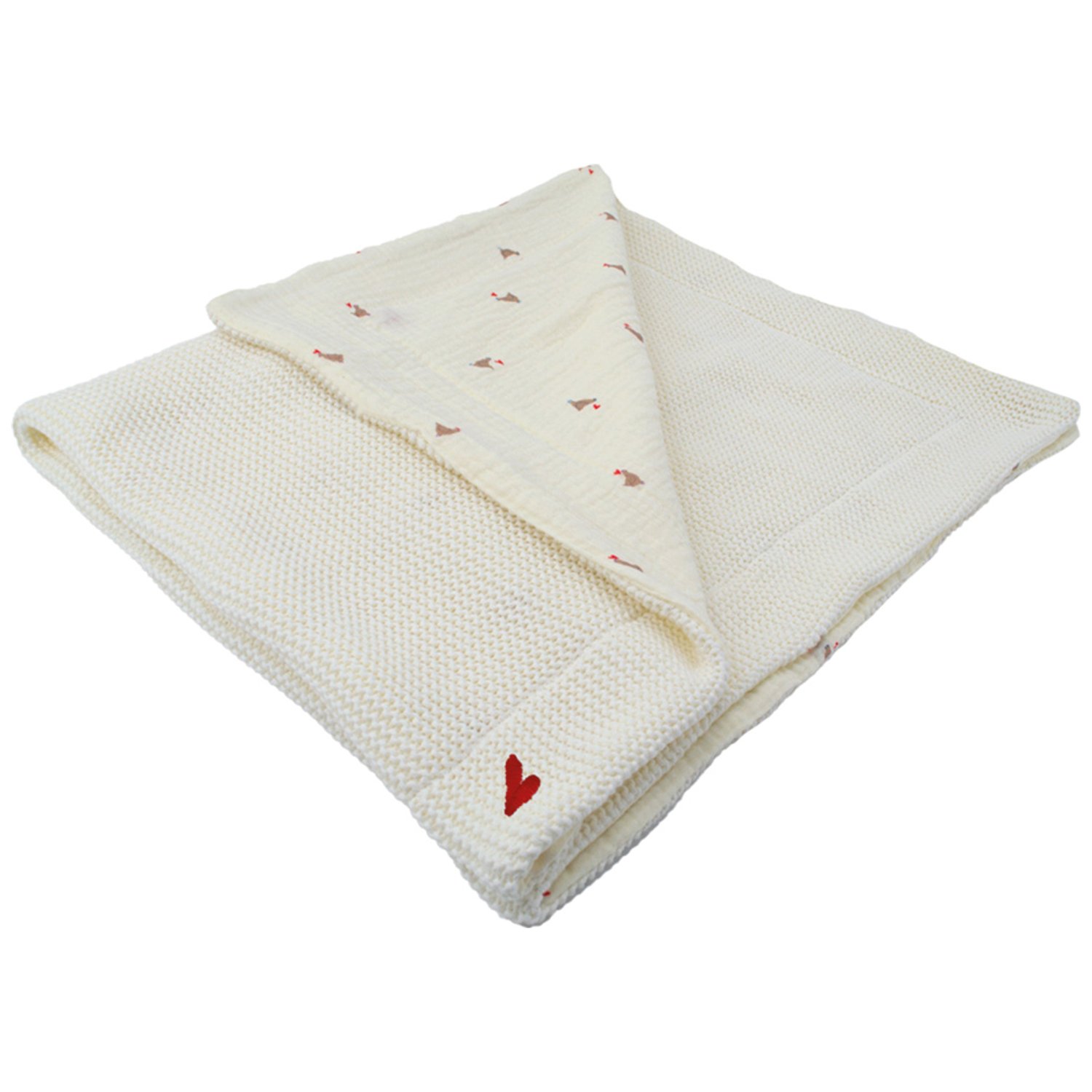 Domiva - Couverture double face Maternity Love (75 x 100 cm)