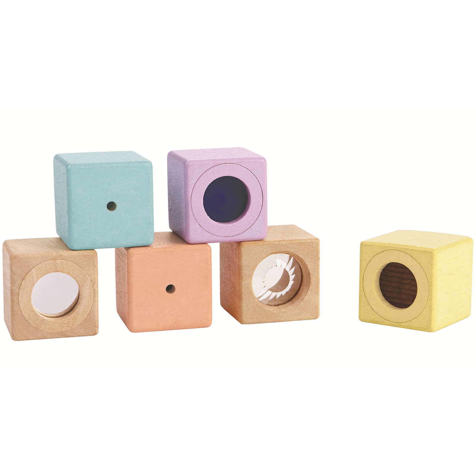 Blocs sensoriels pastel (Plan Toys) - Image 4