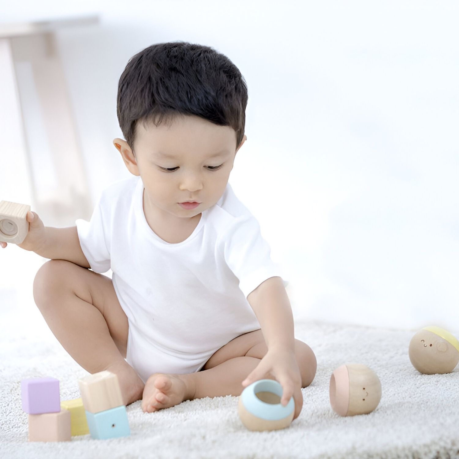 Blocs sensoriels pastel (Plan Toys) - Image 3