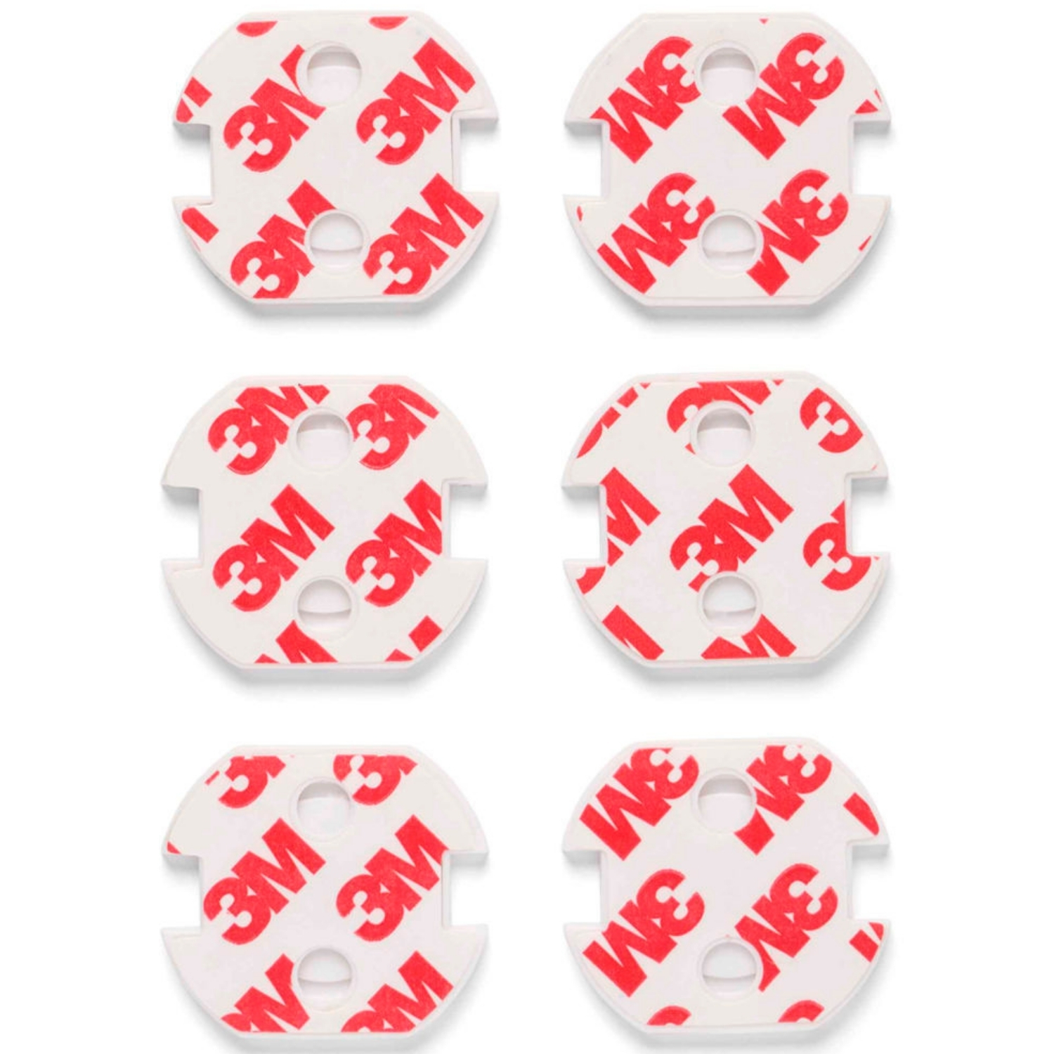 Lot de 6 caches-prises transparent (Dooky) - Image 4