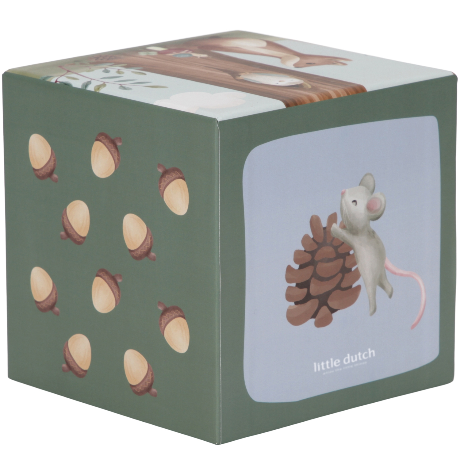 Cubes à empiler en carton FSC Forest Friends (Little Dutch) - Image 2