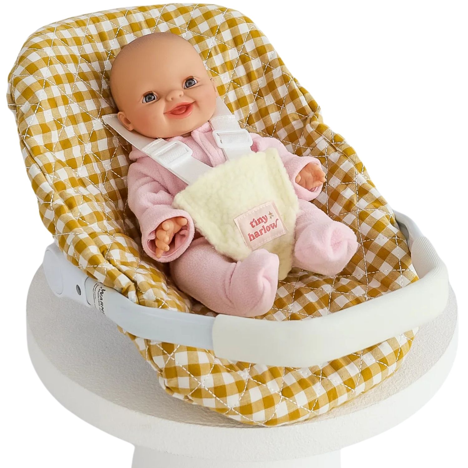 Siège-auto pour poupée Vichy Camel (Tiny Harlow) - Couverture