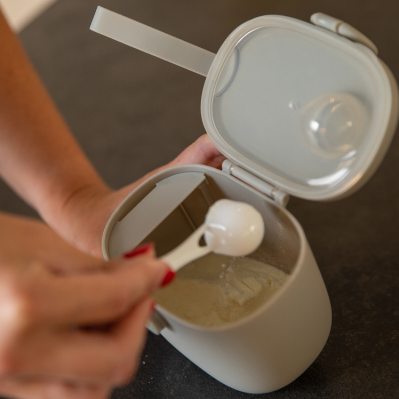 Boîte de conservation du lait en poudre grise (500 ml) (Bo Jungle) - Image 4