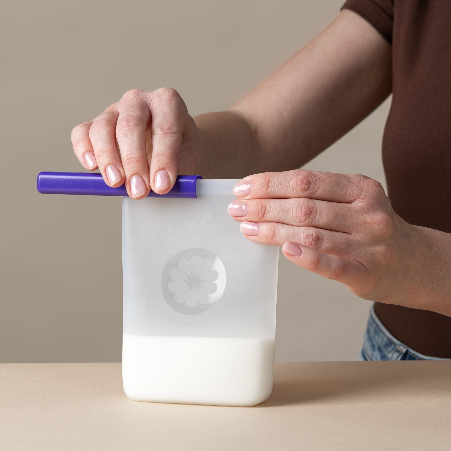 Lot de 5 sachets de conservation de lait maternel en silicone (Lansinoh) - Image 2