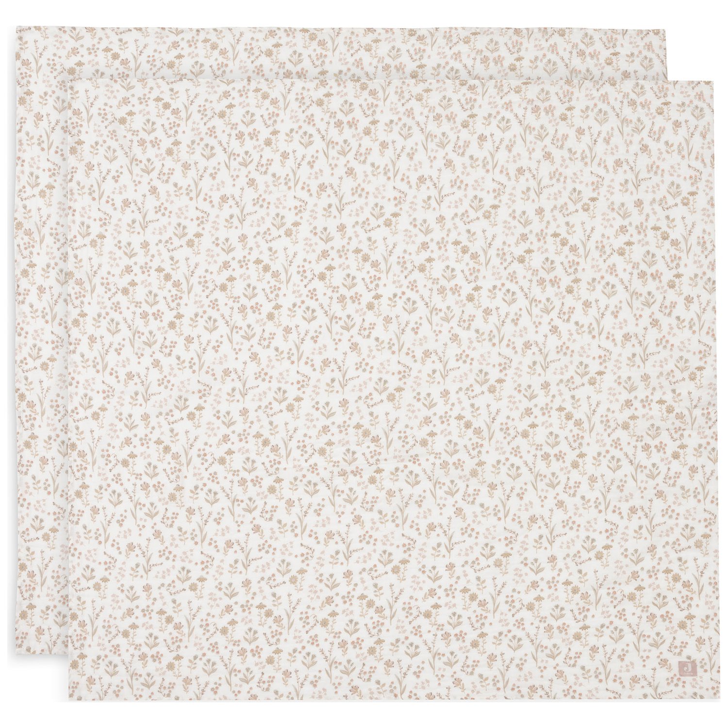 Lot de 2 maxi-langes en coton Bloomy (115 x 115 cm) (Jollein) - Image 1