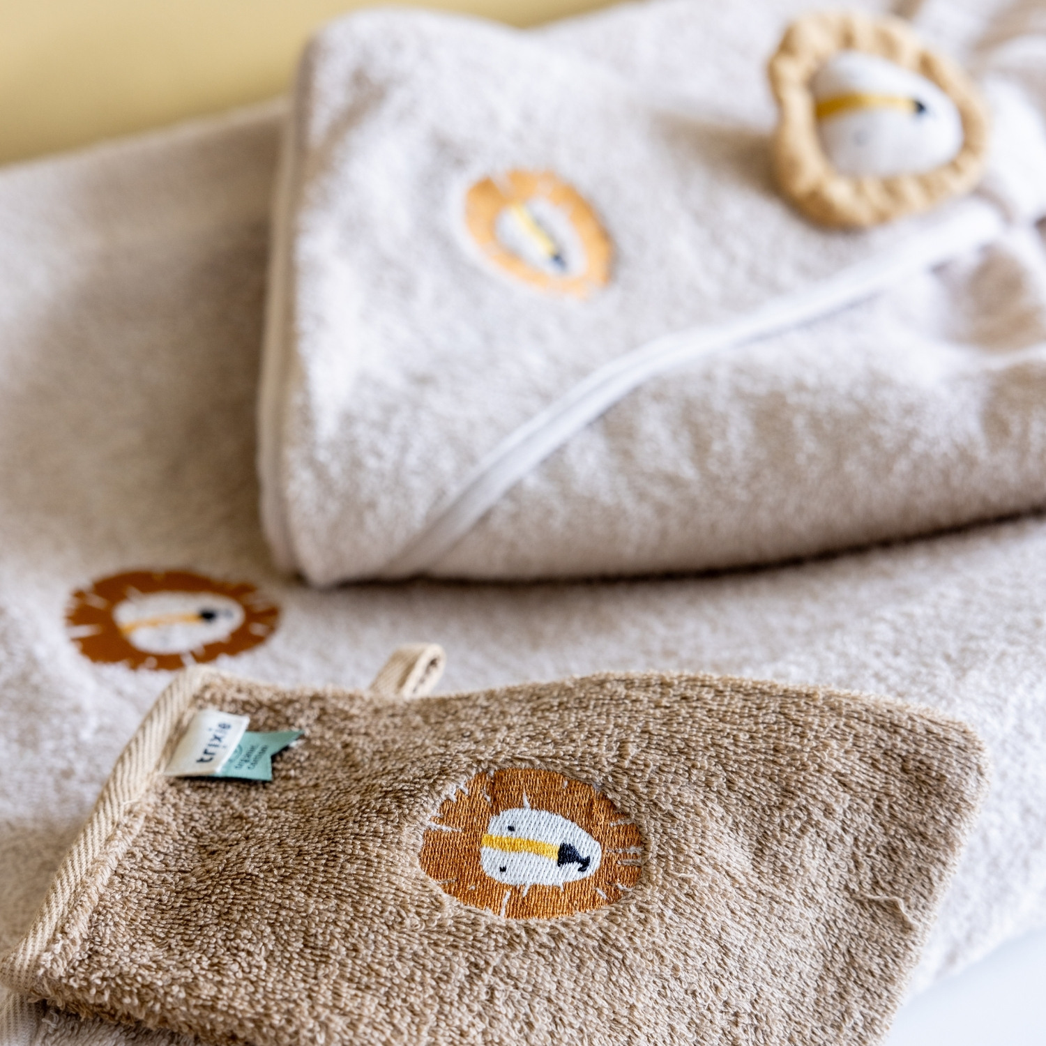 Lot de 2 gants de toilette Lion (Trixie) - Image 1